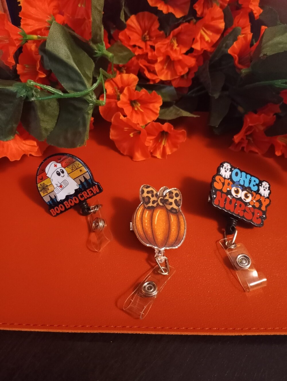 Halloween Nurse Badge Reels